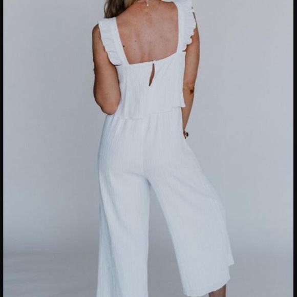 Sade Ruffle Textured Jumpsuit - Picture 3 of 3